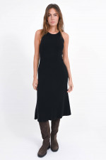Cashmere Midi-Kleid PATRICIA in Schwarz