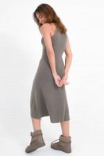 Cashmere Midi-Kleid PATRICIA in Truffle