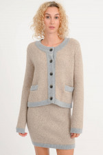 Mini-Cashmere-Rock LI in Sand/Grau