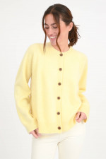 Cardigan MELBA in Buttergelb