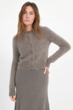 Brushed-Cardigan AZALEA in Truffle
