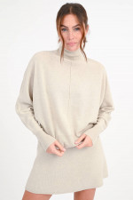  Rollkragenpullover in Beige