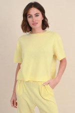 Cashmere Shirt CILA in Pastellgelb