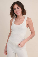 Cashmere Top ALESSIA SPARKLE in Natur