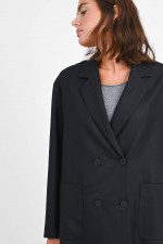 Zweireihiger Blazer in Schwarz