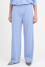 Hose aus Viskose-Mix in Hellblau