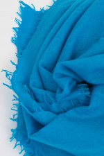 Cashmere-Schal in Türkis