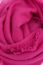 Cashmere-Schal in Fuchsia