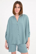 Musselin Bluse TINAJA in Mineral