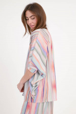 Gestreifte Oversize-Bluse ANNI in Multicolor