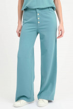Sweatpants ALBANY mit Knopfleiste in Cyan