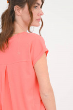 Baumwoll-Shirt LILY in Koralle