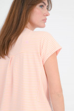 Gestreiftes-Shirt LILY in Rosa/Orange