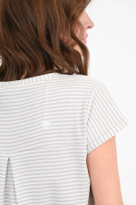 Gestreiftes-Shirt LILY in Mint/Flieder