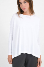 Langarmshirt CALLA in Weiß