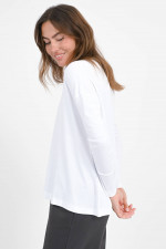 Langarmshirt CALLA in Weiß