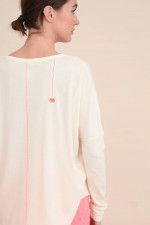 Sweatshirt aus Bio-Baumwolle in Creme