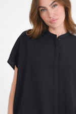 Bluse FLORA aus Tencel in Schwarz
