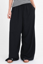 Wide-Leg-Hose LILY in Schwarz