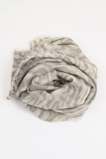 Cashmere-Schal CLAY in Grau gemustert