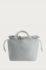 Neopren-Shopper MEDIUM in Silver Seashell