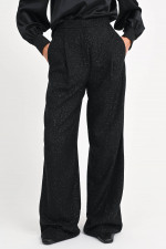 Hose mit Pailletten in Schwarz
