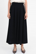 Culotte STADIO mit Kellerfalten in Schwarz