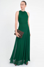 Maxi-Kleid CARNET in Smaragdgrün