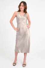 Slipdress TALETE in Moosgold