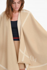 Cape/Umhang GIUDEA in Sand/Creme