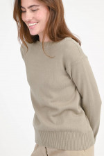 Baumwoll-Pullover SVAGO in Khaki