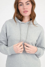 Hoodie mit 3D MM Logo in Hellgrau