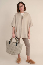 Cashmere Poncho ARIS in Beige