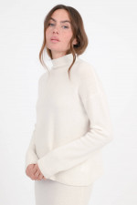 Cashmere-Mix Pullover ORLAYA in Ivory