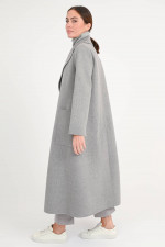 Maxi-Wollmantel PAOLORE in Grau
