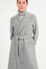 Maxi-Wollmantel PAOLORE in Grau