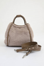 Teddyfell-Tasche MARINE in Sand