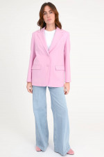 Blazer aus Wolle in Candy Pink