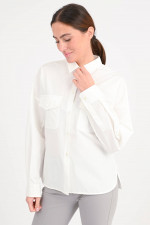 Bluse SKIPPER aus fester Baumwolle in Creme