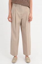 Wide-Leg Hose VETTURA in Hellbeige