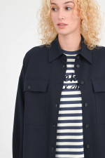 Overshirt CROCHET in Navy