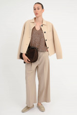 Wolljacke NORDICA in Almond