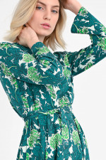Jersey Kleid TACCO mit Allover-Print in Grün