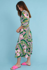 Midi-Kleid JUPITER in Grün