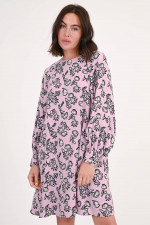 Kleid LOLA mit Blumenprint in Mauve/Multicolor