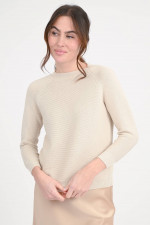 Baumwoll-Pullover in Beige