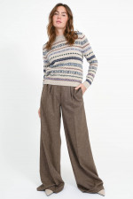 Norweger Pullover QUIRITE in Ecru