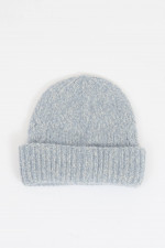 Mütze aus Alpaka-Mix im Zopfstrick Design in Grau