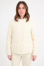 Tweed-Daunenjacke GERBEROY in Creme