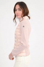 Hybrid Strickjacke in Puderrosa